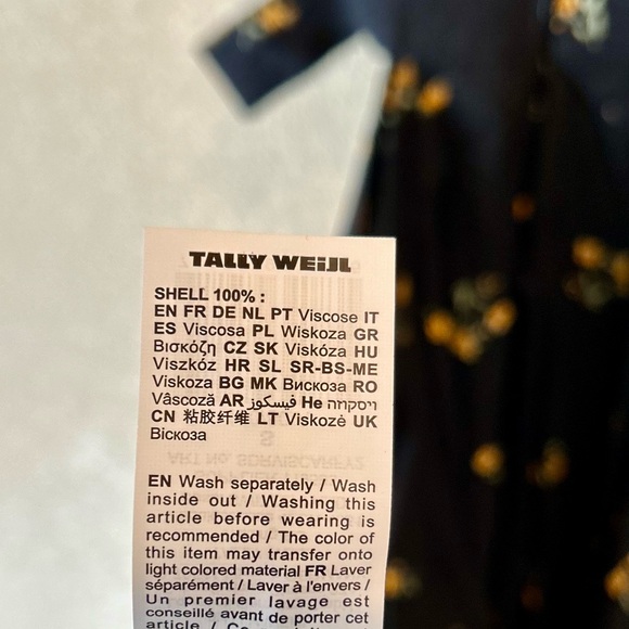 Tally Weijl Black Floral Maxi Dress NWT Size S Cutout Waist Feminine Beachy - Picture 7 of 10